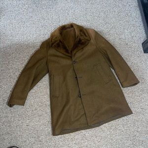 Mens Unknown Size (looks to be M) Brown Trench Coat